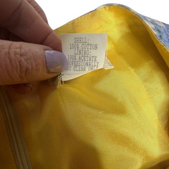 Vintage Mica Floral Tassel Beaded Skirt 8 - Picture 11 of 13